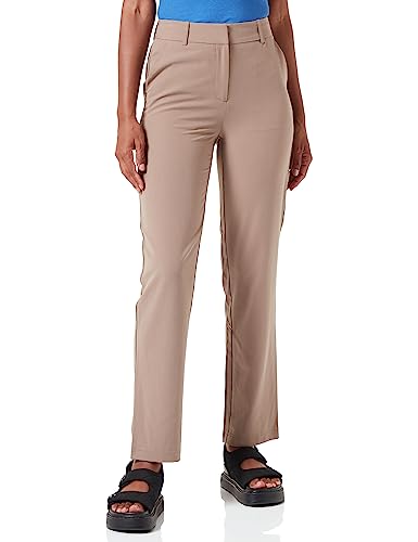 VERO MODA Damen VMZELDA HR Straight Pant NOOS Anzughose, Brown Lentil, 34/32 von VERO MODA