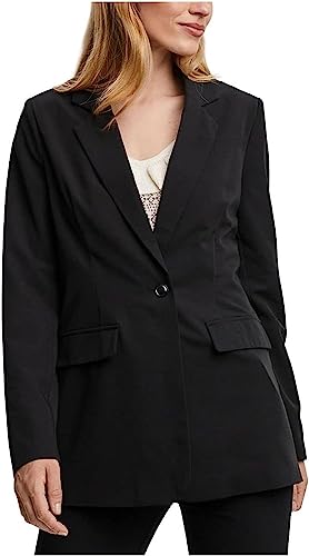 Vero Moda Damen VMZELDA LS Loose NOOS Blazer, Black, SW / 34L von VERO MODA