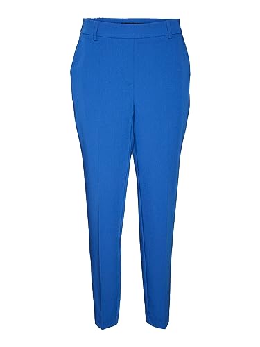 VERO MODA Damen VMZELDAMAYA MR Tapered Pant Hose, Beaucoup Blue, 44/34 von VERO MODA