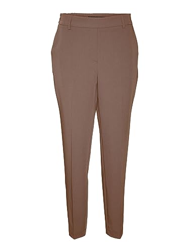 VERO MODA Damen VMZELDAMAYA MR Tapered Pant Hose, Brown Lentil, 34/30 von VERO MODA