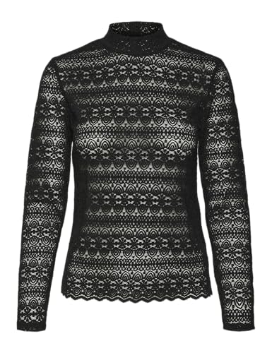 VERO MODA VMZOE LS LACE HIGH Neck TOP JRS NOOS von VERO MODA