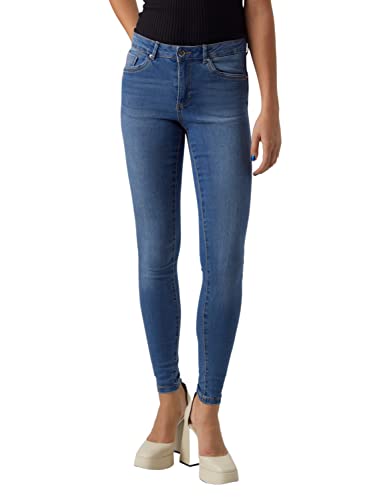 VERO MODA Damen Vmalia Mr Shape Vi3292 Ga Noos Jeans, Medium Blue Denim, XL / 30L EU von VERO MODA