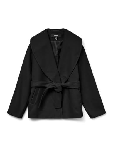 VERO MODA Damen Vmanne Bergen Jacket LCS Jacke, Black, L von VERO MODA