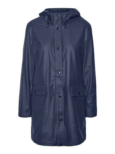 VERO MODA Damen Vmasta 3/4 Teddy Coated Jacket Noos Jacke, Navy Blazer, XS EU von VERO MODA