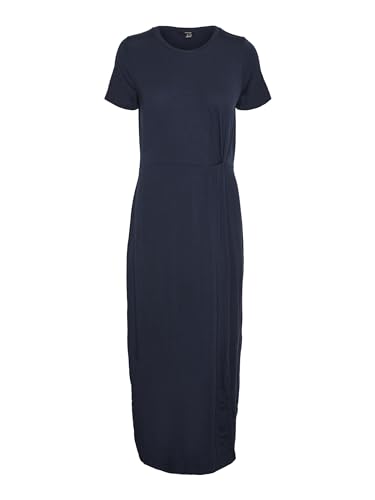 VERO Moda Damen Vmava Lulu Ancle Dress Ga Petite Kleid, Navy Blazer, L EU von VERO MODA PETITE