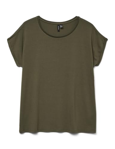 VERO MODA Damen Vmava Plain Ss Top Ga JRS Noos, Grape Leaf, Medium VERO MODA Damen Vmava Plain Ss Top Ga JRS Noos, Grape Leaf, Medium von VERO MODA