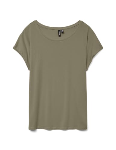 VERO MODA Damen Vmava Plain Ss Top Ga JRS Noos, Mermaid, M von VERO MODA