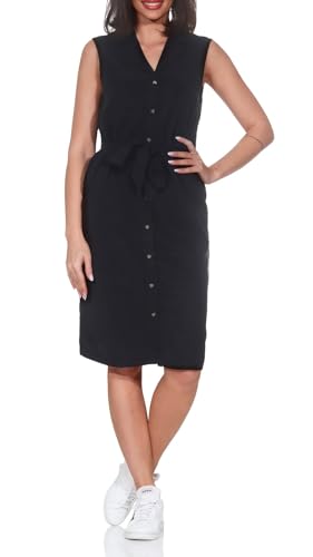 VERO MODA Damen Vmbree Sl Blk Shirt Dress Ga Keid, Black Denim, X-Large VERO MODA Damen Vmbree Sl Blk Shirt Dress Ga Keid, Black Denim, X-Large von VERO MODA