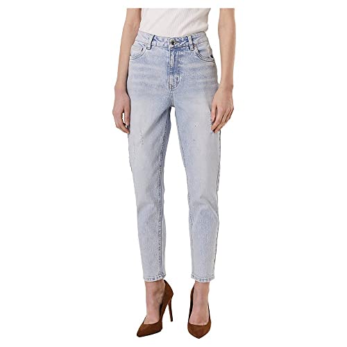 VERO MODA Damen Vmbrenda Hr Straight Ds Gu3104 Ga Noos Jeans, Light Blue Denim, 25W / 30L EU VERO MODA Damen Vmbrenda Hr Straight Ds Gu3104 Ga Noos Jeans, Light Blue Denim, 25W / 30L EU von VERO MODA