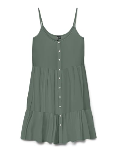 VERO MODA Damen Vmbumpy Short Singlet Dress WVN Ga Noos, Laurel Wreath, X-Large von VERO MODA