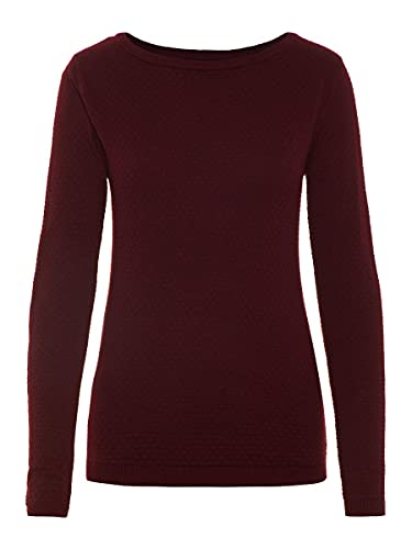 VERO MODA Damen Vmcare Structure O-neck Blou Ga Noos Pullover, Rot (Port Royale Port Royale), L EU von VERO MODA