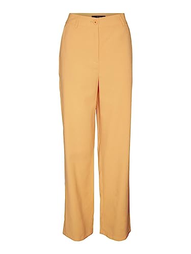 VERO MODA Damen Vmcarmen Hr Straight Pant Noos Hose, Snow White, LW / 30L von VERO MODA