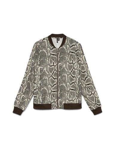 VERO MODA Damen Vmcoco L/S Bomber AOP Ga WVN Noos, Chocolate Torte, x_s von VERO MODA