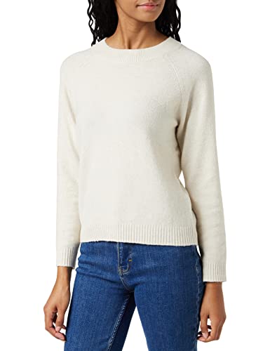 VERO MODA Damen VMDOFFY LS O-Neck Blouse GA NOOS 10201022, Birch/Melange, XS von VERO MODA