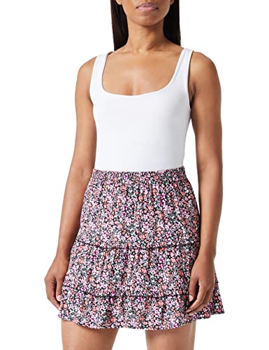 VERO MODA Damen Vmeasy FRL Mini Skirt R1 WVN Ga Rock, Georgia Peach/AOP:Cille, M EU von VERO MODA