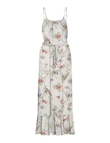 VERO MODA Damen Vmeasy Joy 7/8 Strap Dress WVN Ga Sommerkleid, Beige, X-Small von VERO MODA