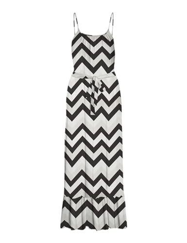 VERO MODA Damen Vmeasy Joy 7/8 Strap Dress WVN Ga Sommerkleid, Schwarz, Small von VERO MODA