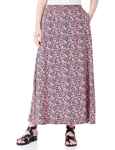 VERO MODA Damen Vmeasy Maxi Skirt R1 WVN Ga Rock, Georgia Peach/AOP:Cille, S EU von VERO MODA