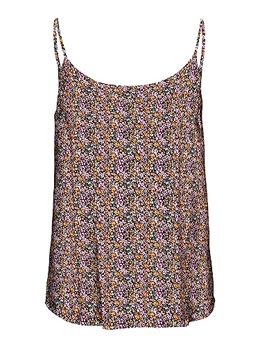 VERO MODA Damen Vmeasy Singlet R1 WVN Ga Top, Radiant Yellow/AOP:Cille, S EU von VERO MODA