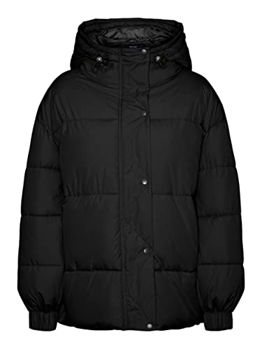 VERO MODA Damen Vmelectra Jacket Boos Steppjacke, Schwarz, M EU von VERO MODA