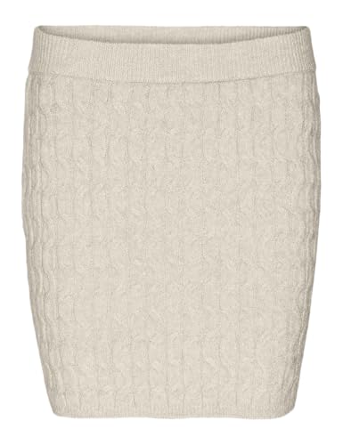 VERO MODA Damen Vmelya Nw Short Skirt Ga Boo Minirock, Birch, S von VERO MODA