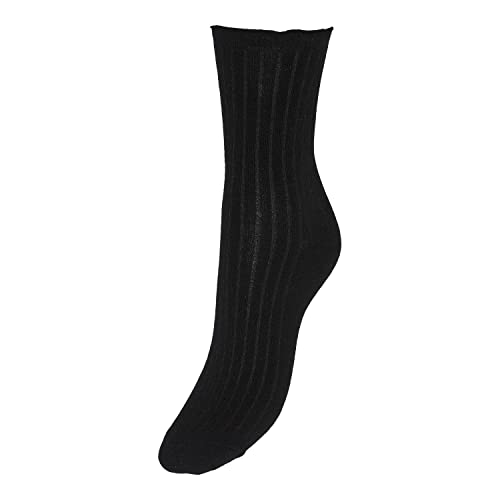 VERO MODA Damen Vmena Noos Socken, Schwarz, Einheitsgröße EU von VERO MODA