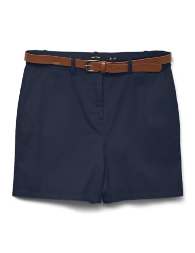 VERO MODA Damen Vmfederica Mw Chino Shorts, Navy Blazer, XS VERO MODA Damen Vmfederica Mw Chino Shorts, Navy Blazer, XS von VERO MODA