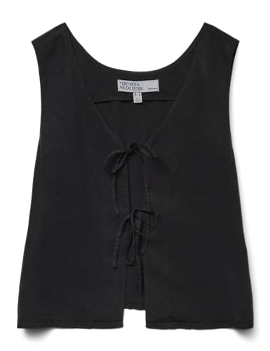 VERO MODA Damen Vmfleur Sl String 2Way Top Ga, Black Denim, M von VERO MODA