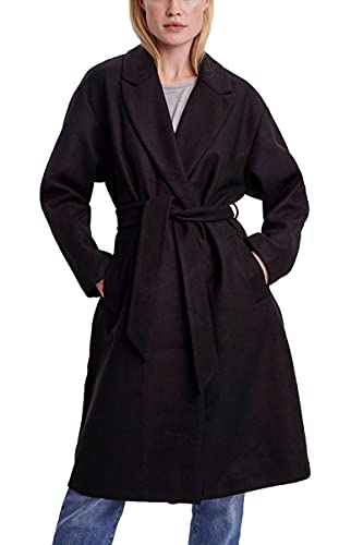 VERO MODA Damen Vmfortune Ga Noos Long Jacket Mantel, Schwarz, XL EU von VERO MODA