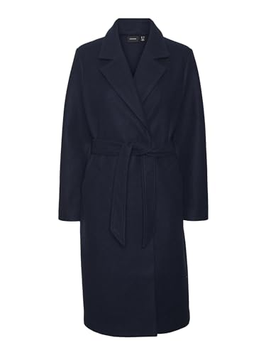 VERO MODA Damen Vmfortuneaya Ss23 Long Coat Noos Jacke, Navy Blazer/Detail:SOLID, XL EU von VERO MODA