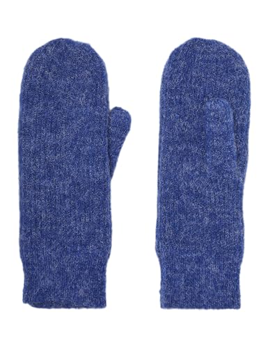 VERO MODA Damen VMGILA Rib Mittens NOOS Fäustlinge, Surf The Web/Detail:Black Melange, ONE Size von VERO MODA