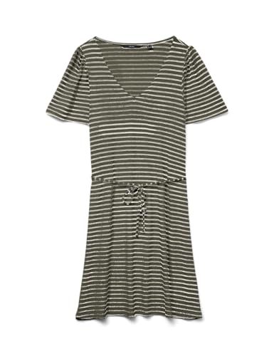 VERO MODA Damen Vmgina 2/4 Short Dress JRS Ga Noos, Kalamata, Large von VERO MODA