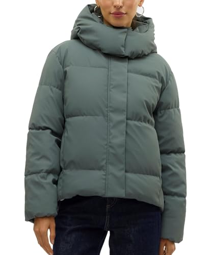 VERO MODA Damen Vmgretakylie Short Coated Jacket Noos Steppjacke, Balsam Green, L VERO MODA Damen Vmgretakylie Short Coated Jacket Noos Steppjacke, Balsam Green, L von VERO MODA