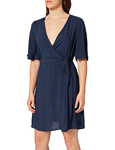 VERO Moda Damen Vmibina 2/4 Short Dress WVN Dr Lässiges Kleid, Navy Blazer, S VERO Moda Damen Vmibina 2/4 Short Dress WVN Dr Lässiges Kleid, Navy Blazer, S von VERO MODA