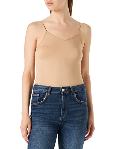 VERO MODA Damen Vmjackie Seamless Top Ga Noos, Tan, S-M von VERO MODA