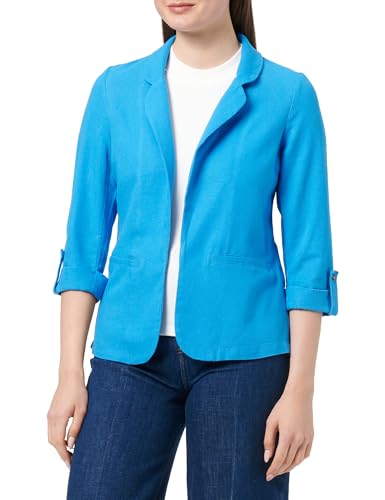 VERO MODA Damen Vmjesmilo 3/4 Loose WVN Ga Noos Blazer, Ibiza Blue, L von VERO MODA