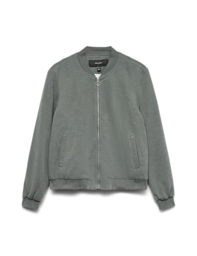 VERO MODA Damen Vmkimiko Ls Short Jersey Bomber Noos, Balsam Green, s von VERO MODA