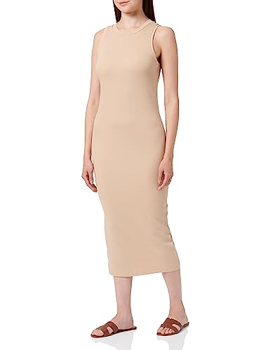 VERO MODA Damen Vmlavender Sl Calf Dress Noos Kleid, Irish Cream, XXL EU von VERO MODA