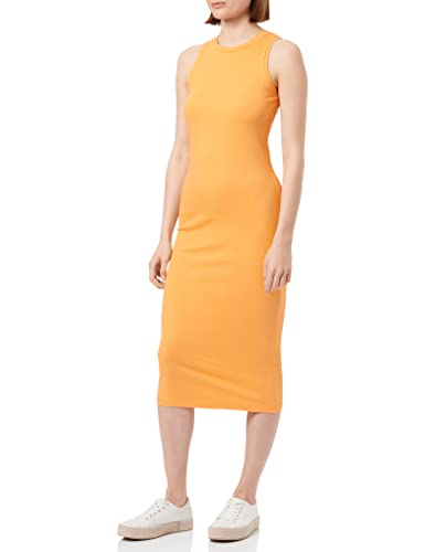 VERO MODA Damen Vmlavender Sl Calf Dress Noos Kleid, Mock Orange, XL EU von VERO MODA