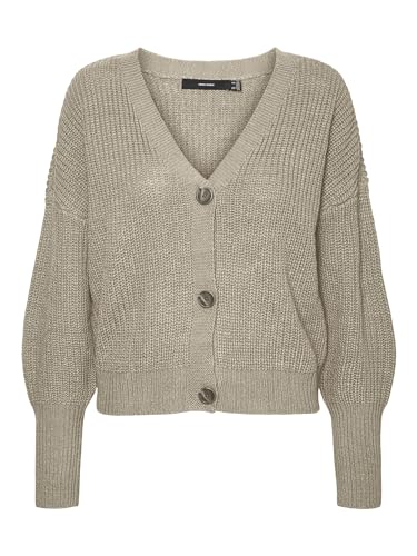 VERO MODA Damen VMLEA LS V-Neck Cuff Cardigan NOOS 10273853, Laurel Oak, M von VERO MODA