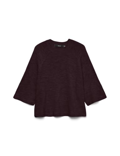 VERO MODA Damen Vmlefile 3/4 O-Neck Pullover Noos, Fudge, XS VERO MODA Damen Vmlefile 3/4 O-Neck Pullover Noos, Fudge, XS von VERO MODA