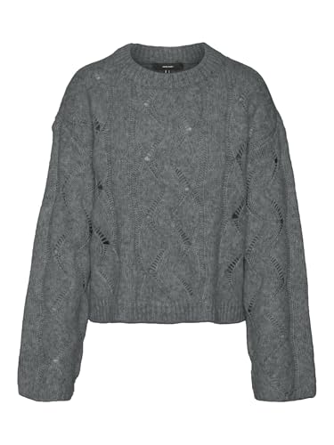 VERO MODA Damen Vmlina Ls O-Neck Pullover Ga Strickpullover, Balsam Green, L von VERO MODA