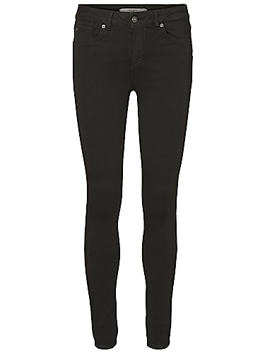 VERO MODA Damen Vmlux Nw Super S Jeans Ba037 Ga Petite, Schwarz, XL / 28L von VERO MODA