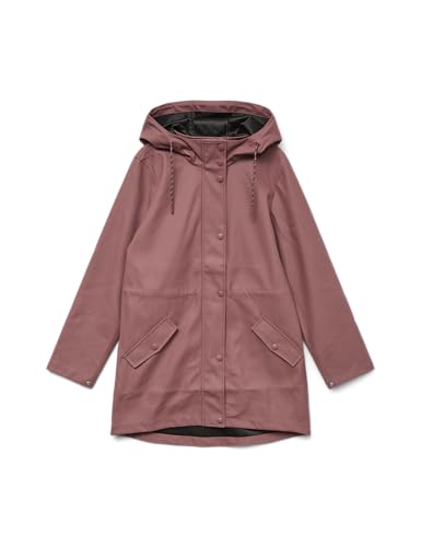 VERO MODA Damen Vmmalou Coated Jacket Noos, Rose Brown, m von VERO MODA