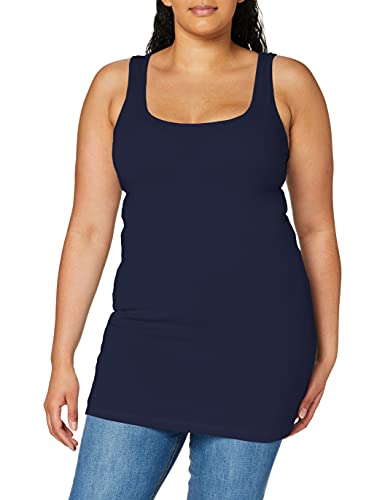 VERO MODA Damen Tank Top VMMaxi My Soft Long Basic Damentop 10185110 Black iris XS von VERO MODA