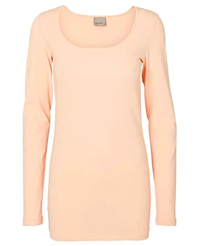 VERO MODA Damen VMMAXI My LS Soft Long U-Neck GA NOOS Langarmshirt, Rosa (Misty Rose), 36 (Herstellergröße: S) von VERO MODA