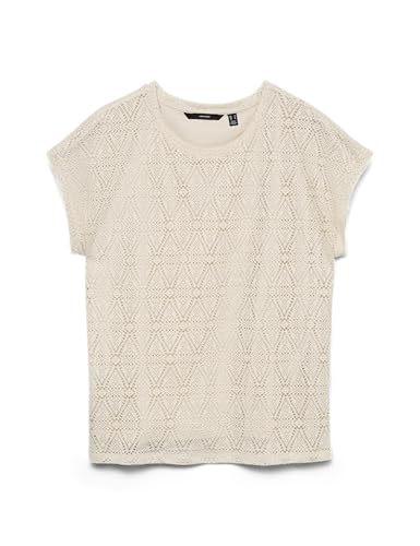 VERO MODA Damen Vmmaya AVA Ss Top JRS SPE, Birch, Small VERO MODA Damen Vmmaya AVA Ss Top JRS SPE, Birch, Small von VERO MODA
