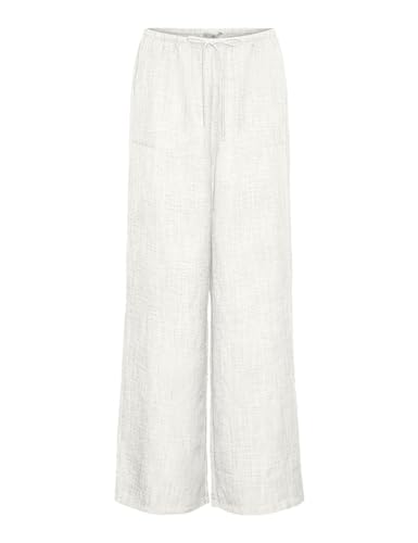 VERO MODA Damen Vmmelaney Hw Loose Pant WVN Ga Noos, Snow White, XL von VERO MODA