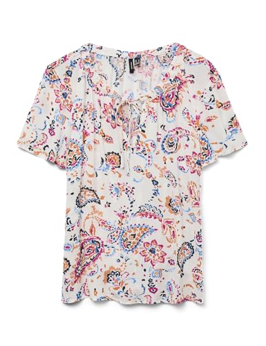 VERO MODA Damen Vmmenny String Ss Top WVN Ga, Cloud Dancer, Large von VERO MODA