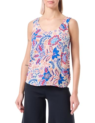 VERO MODA Damen Vmmenny Tank WVN Ga Top, Silver Lining/AOP:Hayda, Small von VERO MODA